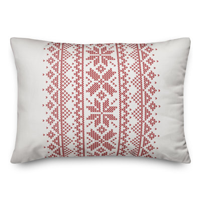 Coussin Knit Snowflakes