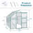 6X10FT Polycarbonate Greenhouse Raised Base And Anchor Aluminum Heavy Duty Walk-In Greenhouses For Outdoor Backyard In All Season-125344143-125344146