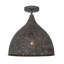 Plafonnier semi-encastré 14 po bronze forgé