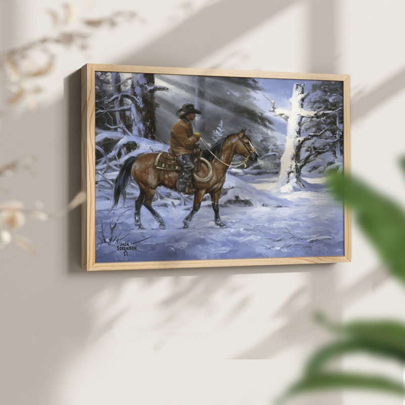 «Silent Night, Sainte Nuit», reproduction encadrée, H 8 po x l 10 po, Naturel