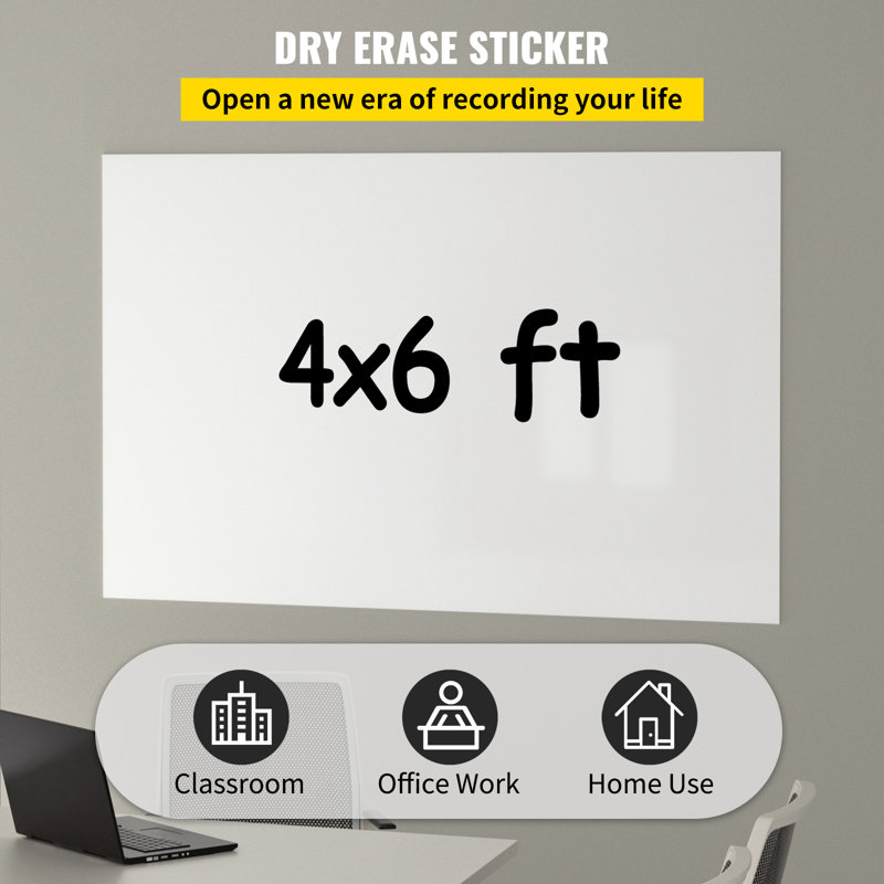 VEVOR No Whiteboard, 48" H x 72" L x 72" W