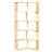 5 Tiers Corner Bookshelf, L Shaped Bookcase with Anti-Drop Panel, Wood Grain Book Shelf, Freestanding Book Storage Organizer for Home Office