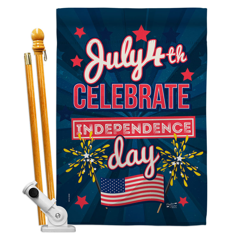 Ensemble de drapeaux à 2 côtés en polyester / mélange de polyester 40 x 28 po