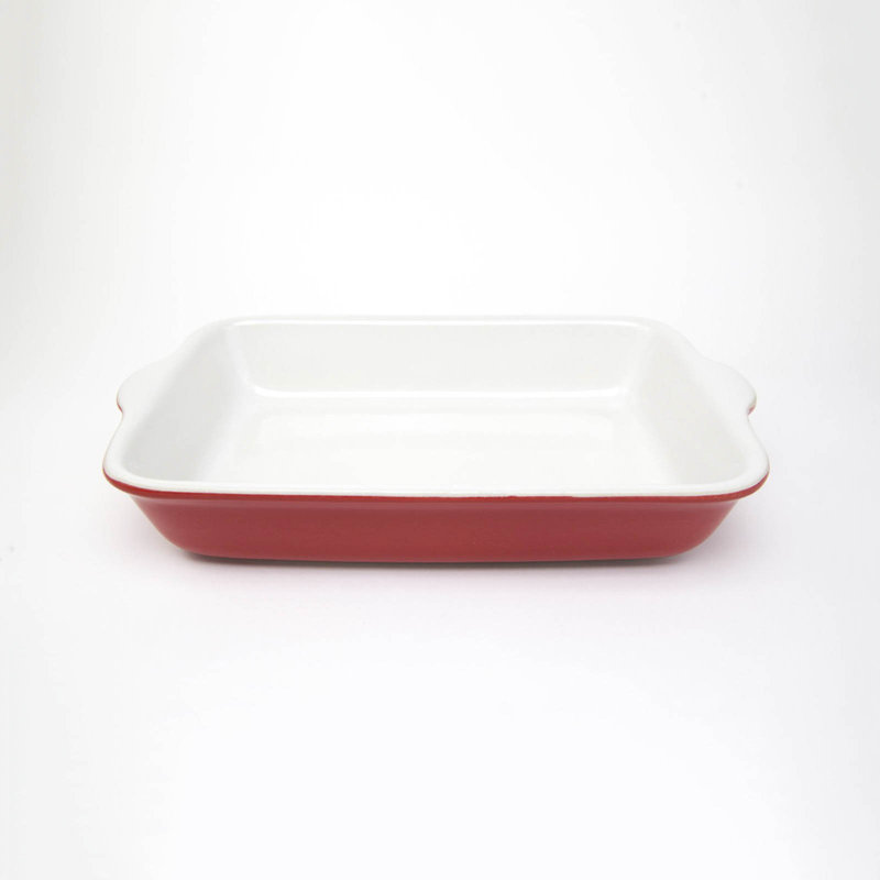 Carthage.Co Stoneware Rectangular Medium Baking Dish, Amber