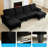 110" Corduroy Sectional Sofa with 2 Ottomans – High-Resilience Foam, Wood Legs, 4-Seat Design-1102869828
