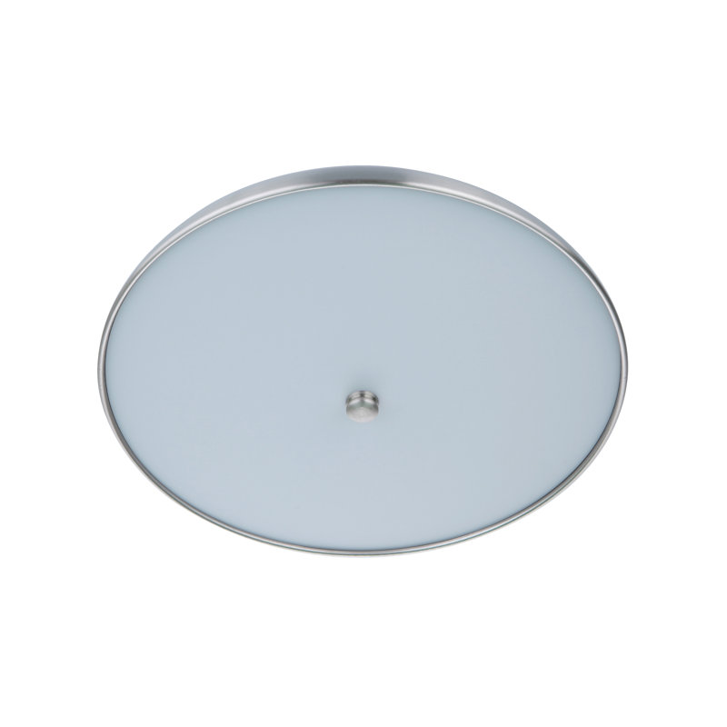 Soul Acrylic LED Flush Mount, Nickel, 3.5" H x 10.5" W x 10.5" D