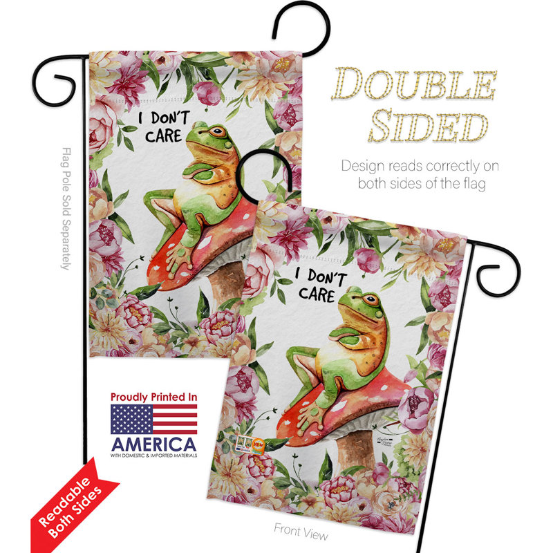 Double Sided 18.5 in. H x 13 in. W Polyester Garden flag