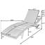 Ensemble de 2 chaises longues modernes en osier d'extérieur avec dossier réglable et roulettes pour table d'appoint, pour la piscine, le patio et le jardin-2072875418