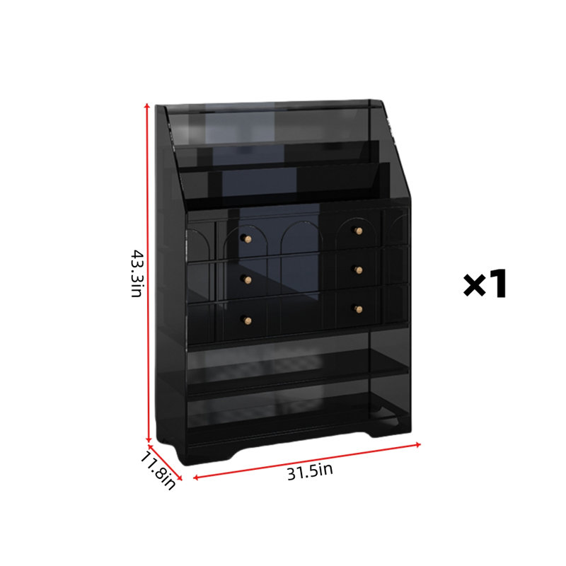 Commode d'appoint Modern Luxury, Noir