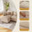 112.2" Chenille Upholstered Sofa with Ottoman, Cloud-Like Modular Sectional Couch with Wooden Legs-1553209639