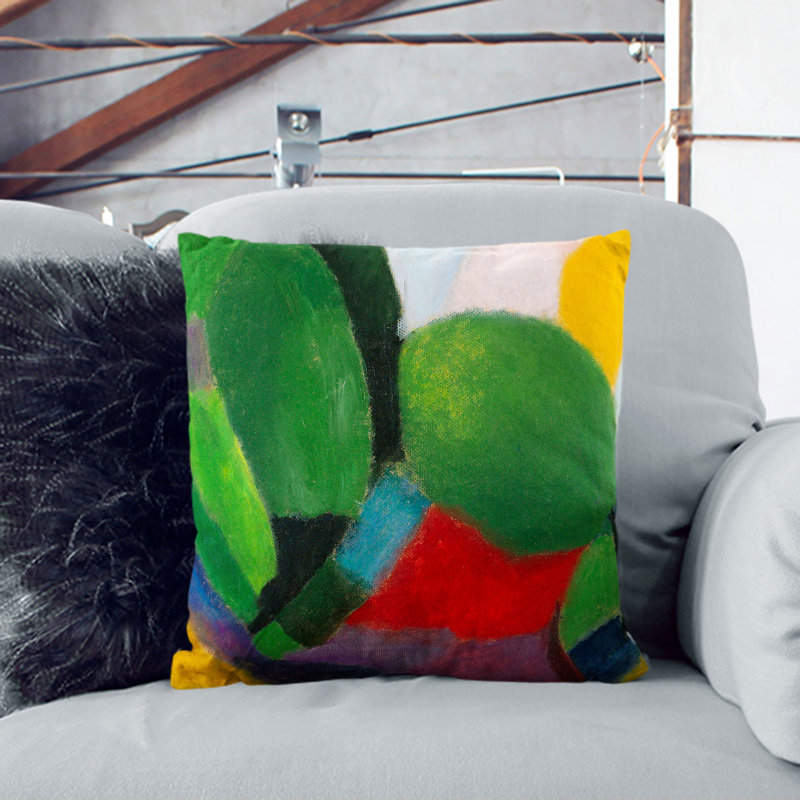 Landscape Variation Vol.2 Square Throw Cushion, Black, 55cm H x 55cm W x 20cm D
