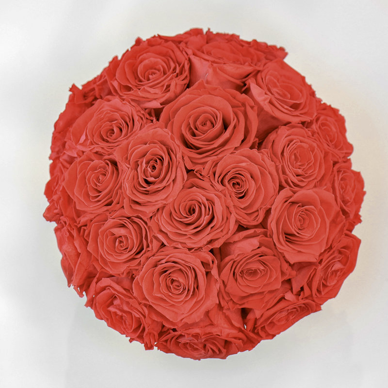 Arrangement floral dans un vase Verona, Rouge