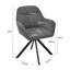 48.5cm H Swivel Upholstered Dining Chairs- Ergonomic Back-1627372127