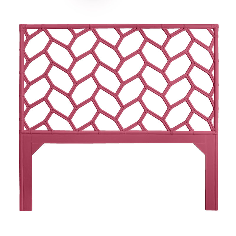 Silas Queen Standard Bed, Black, Queen, Hot Pink