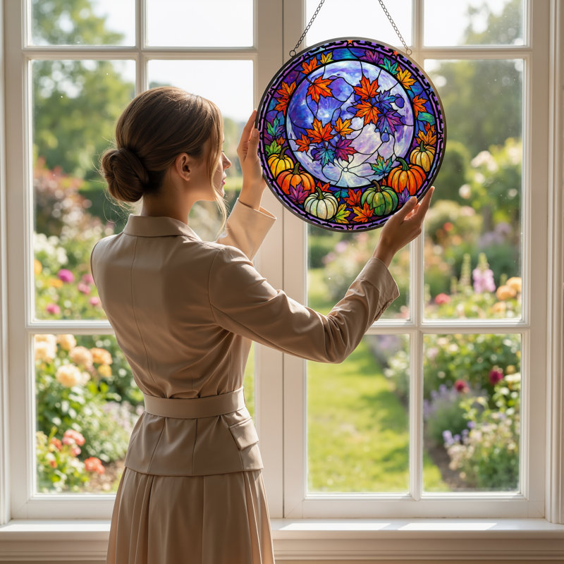 Vitrail 12 "H Autumn Moon