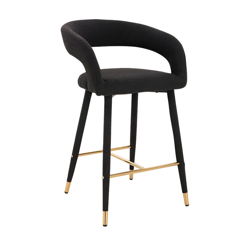 Tabouret Darius, Noir