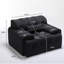 Fauteuil d'appoint surdimensionné et capitonné Kapedes-1228824073