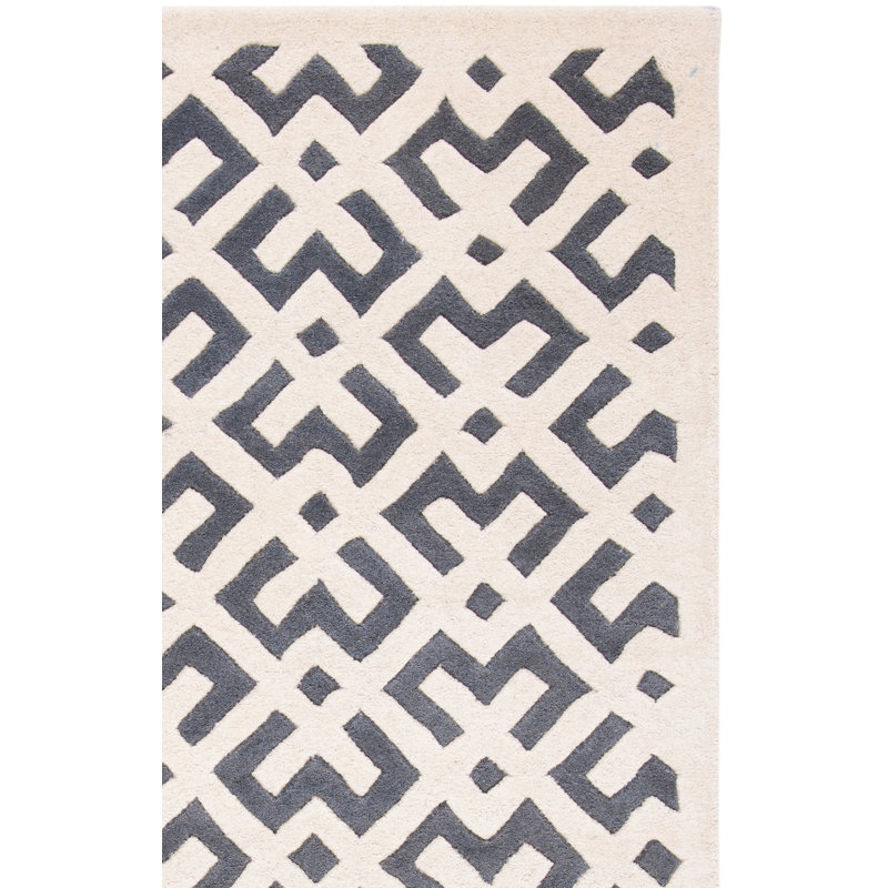 Tapis en laine touffeté à la main Deedie, Rectangle 3 pi x 5 pi