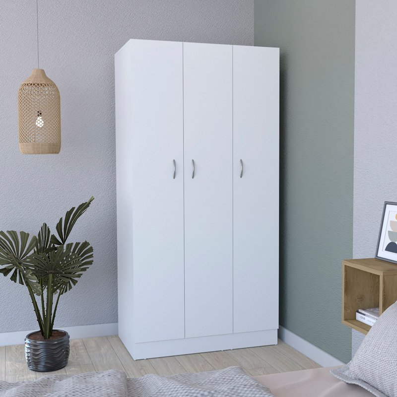 Armoire Ohio avec 3 portes, 2 tiroirs et 4 tablettes
