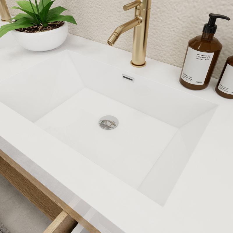 Ensemble de meuble-lavabo double 59 po, Chêne