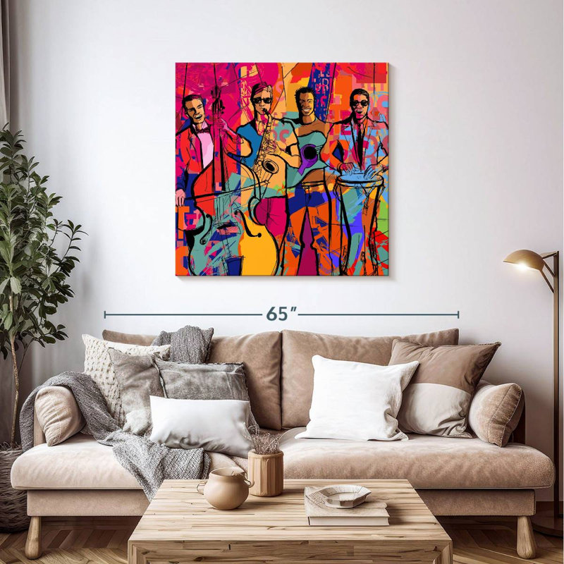 Abarca Jazz Quartet, 39" H x 39" W