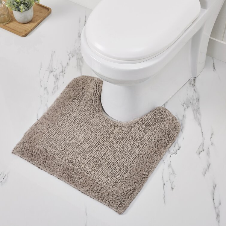 Bathroom Rugs 4 Piece With Toilet Lid Cover Non-Slip Machine