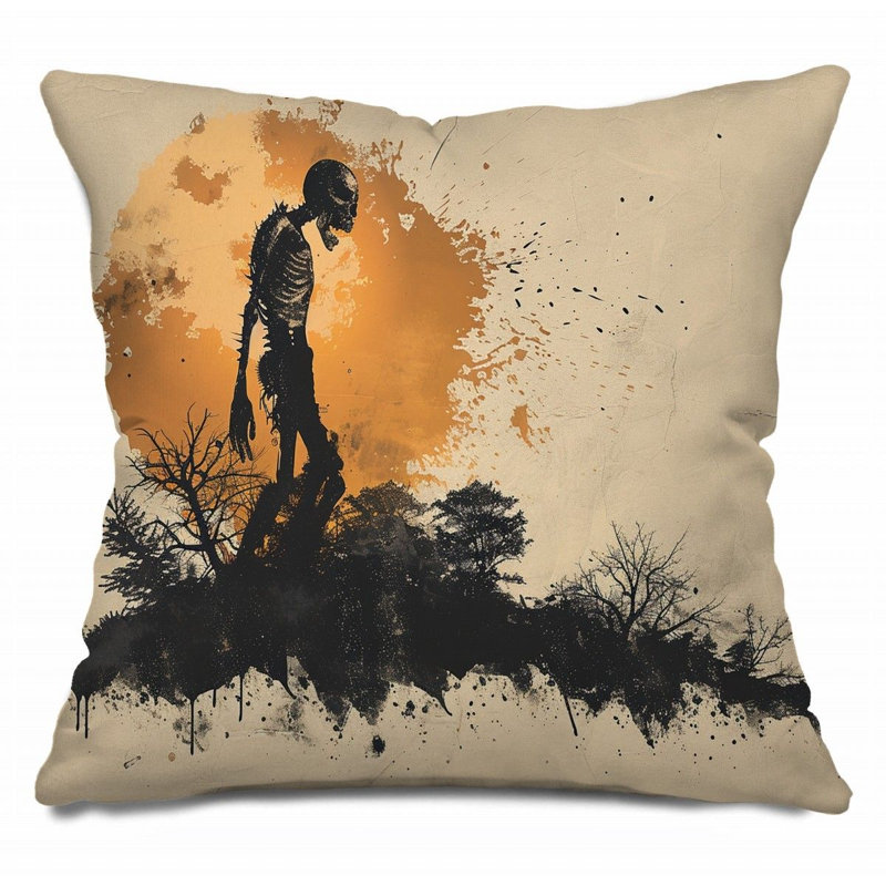 Coussin décoratif réversible en mélange de coton, H 20 po x l 20 po