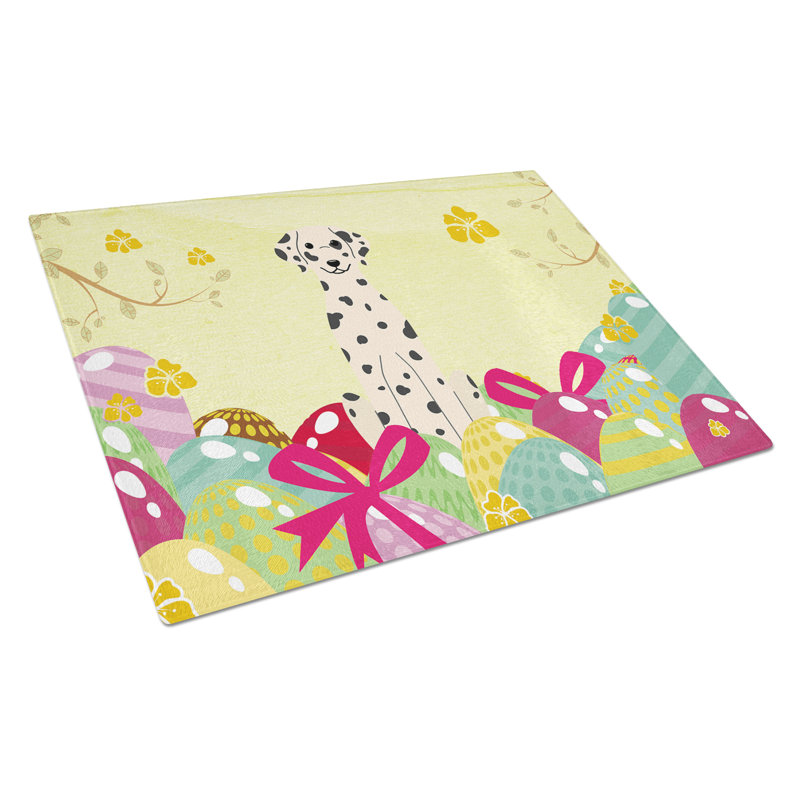 The Holiday Aisle Saroyan Glass Dalmatian Cutting Board