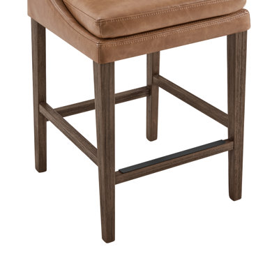 Tabouret de bar et de comptoir en cuir Niara