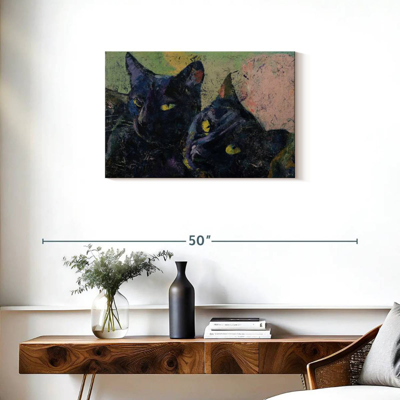 Brampt Black Cats, 20" H x 30" W
