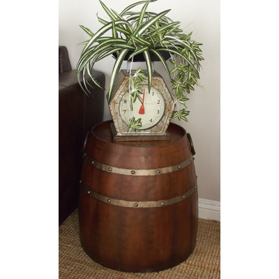Clark Metal Barrel End Table