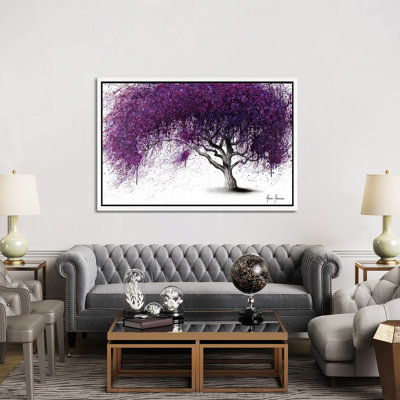 Violet Shadows by Ashvin Harrison - Painting on Canvas