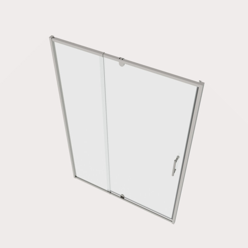 38-42" W X 71" H Piovt Swing Glass Shower Door,Pivot Frame Sliding Shower Door With 1/4"(6Mm) Clear SGCC Tempered Glass, Shower Doors,Reversible Installation