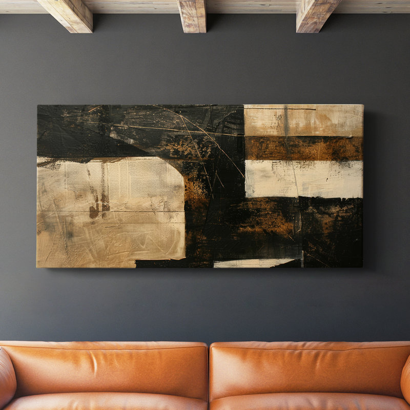 Série abstraite 3 # LXVII-Gallery, toile tendue, H 16 po x l 32 po