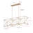 6-lamp gold adjustable iron pendant light