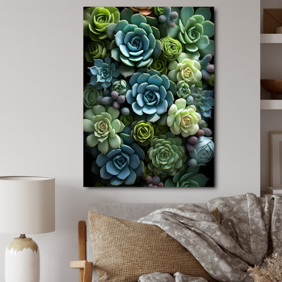 Jelisaveta " Green Succulents Serenity Garden II "