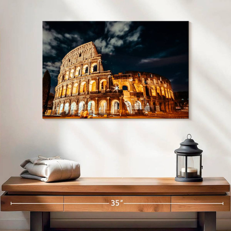 Kavia Roman Colosseum At Night, 16" H x 24" W