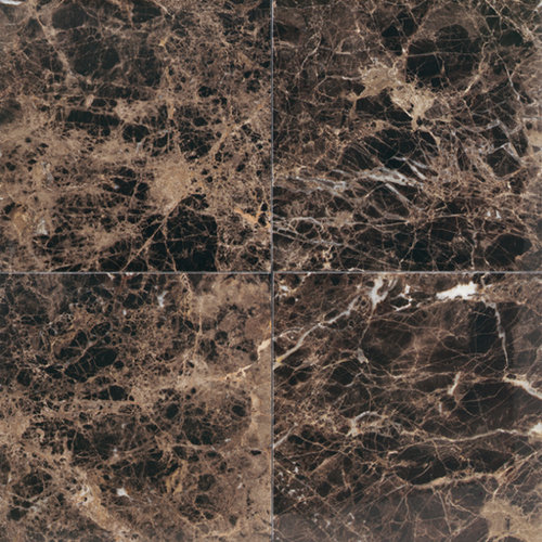 Marble Collection 12" x 12" Polished Natural Stone Field Tile in Emperador Dark