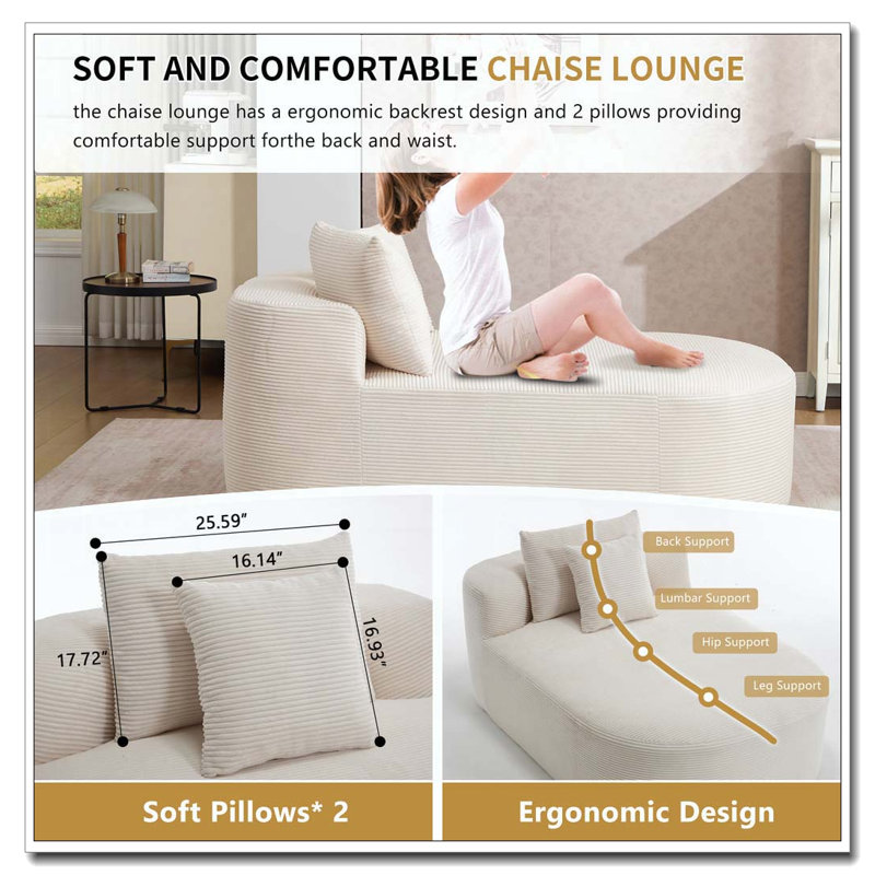 Canapé-lit 67,5 po, Beige
