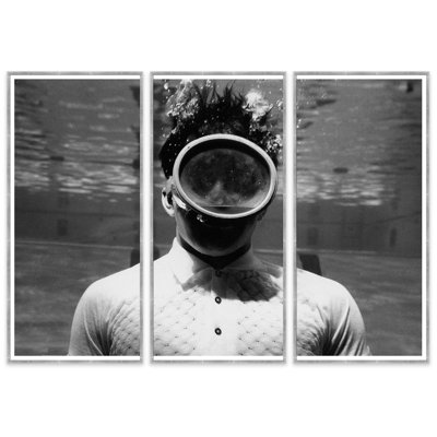 Man Underwater Giclee Print by Leonard Nones