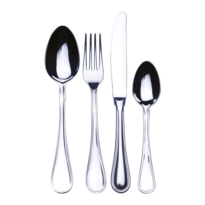 Ensemble de couverts Boheme avec couteaux H / H - 24 pièces - Acier inoxydable