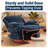 36.6'' Wide Swivel Rocker Recliner With Massage Heat Chenille Fabric Cup Holders-124580126
