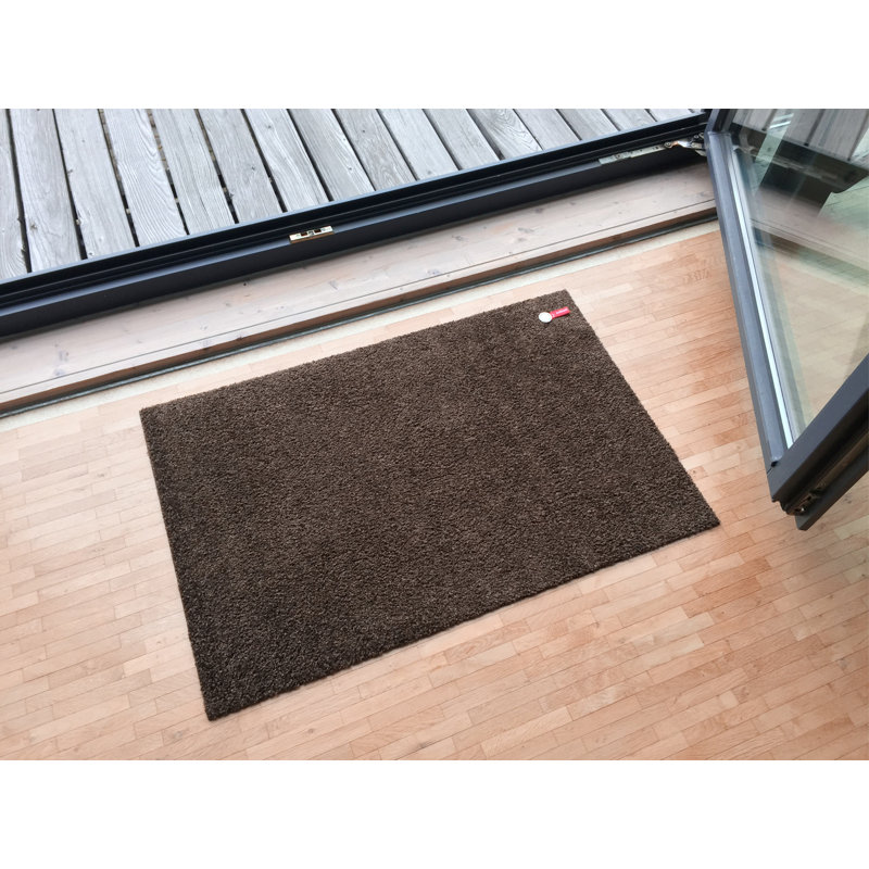 Sharpe Non-Slip Indoor + Outdoor Door Mat, Rectangular 57cm x 87cm, Green