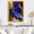 Impression dorée sur toile encadrée