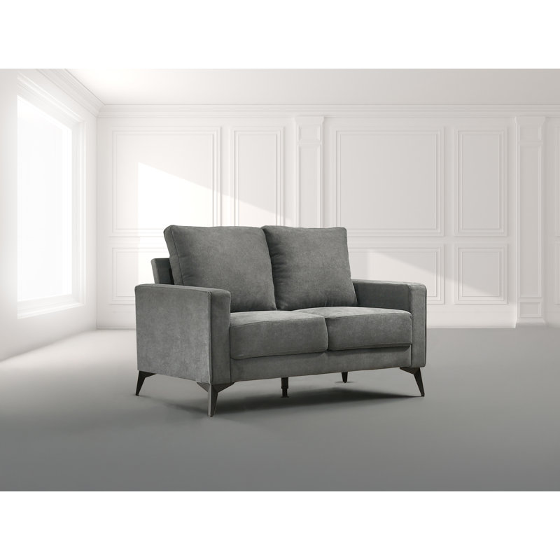 Causeuse contemporaine rembourrée 51,5 po