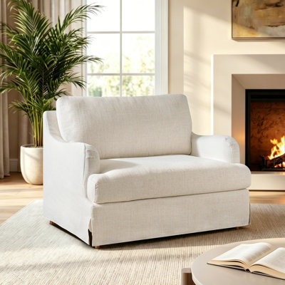 Chaise parsons surdimensionnée avec accoudoirs uniques Terren