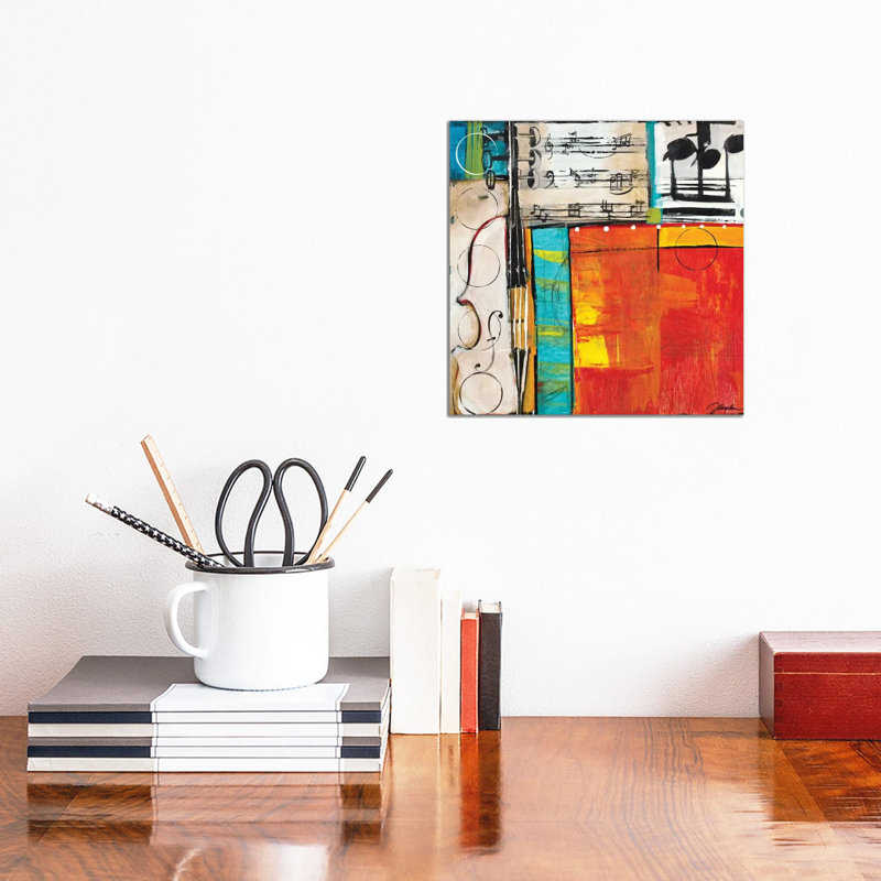 " Sheet Music II " by Liz Jardine, 12" H x 12" W x 0.75" D