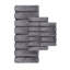 Tapis en polyester antidérapant de style moderne pour salle de bain gris-1113863243