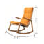 Chaise berçante en bois massif
