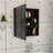 Labelle Medicine Cabinet With Mirror, Five Internal Shelves, Single Door -Black-1200811629